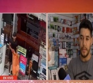 Delincuente roba comercio cerca de comisaría y Ministerio del Interior - Paraguay.com