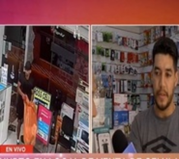 Delincuente roba comercio cerca de comisaría y Ministerio del Interior - Paraguay.com