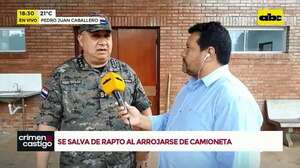 AUDIO: Pedro Juan Caballero: Se salva de rapto al arrojarse de camioneta - Noticiero Cardinal - ABC Color