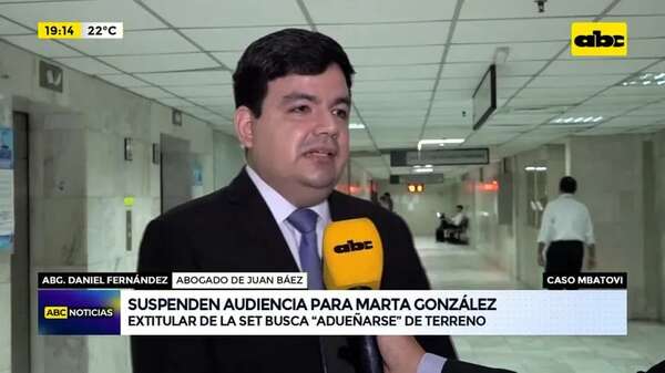 Video: Suspenden audiencia para Martha González - ABC Noticias - ABC Color