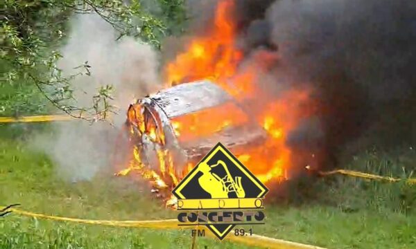 Joven muere calcinado tras accidente