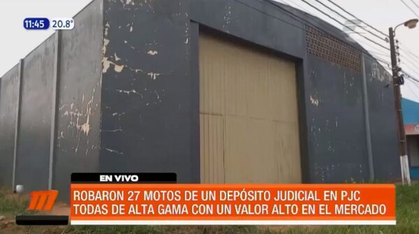 Masivo robo de motos de un depósito judicial | Telefuturo
