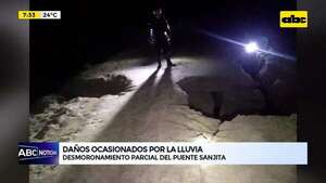 Ñeembucú: desmoronamiento parcial del puente Sanjita - ABC Noticias - ABC Color