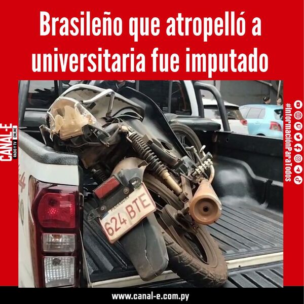 Brasileño que atropelló a universitaria fue imputado