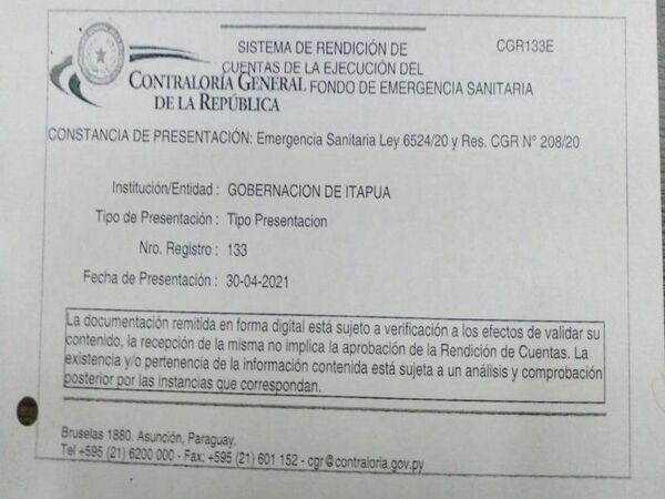 Gobernadores retrucan y afirman que rindieron cuentas de los fondos