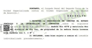 Propiedad que pertenece a imputada por el caso Pavo Real pasa a la administración de Senabico