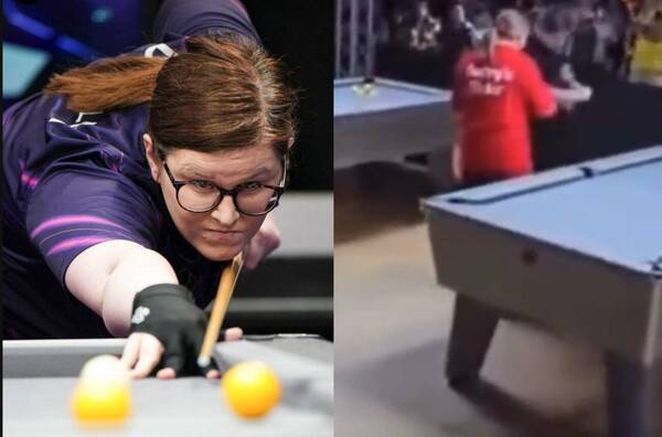 ¡Escándalo! Al enterarse que su rival era trans, dejó en bolas la final del torneo de billar