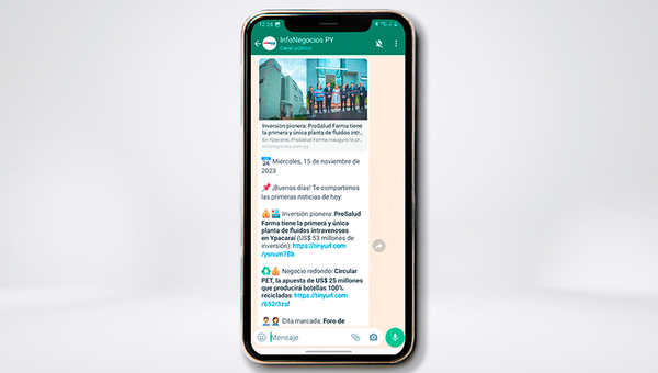 En InfoNegocios ya tenemos canal de WhatsApp: ¿ya te suscribiste?