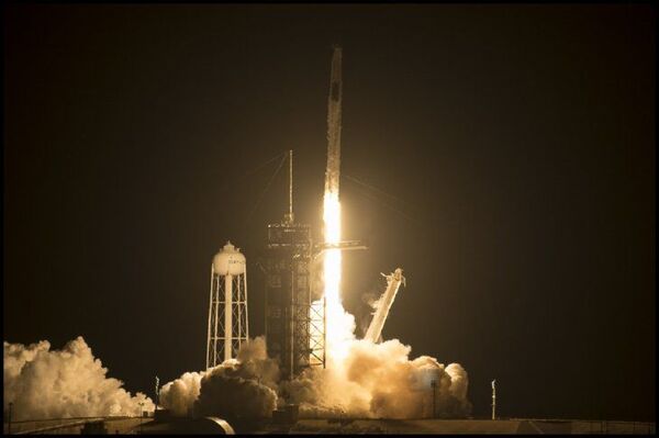 Despega la segunda misión tripulada de la NASA y SpaceX a la Estación Espacial