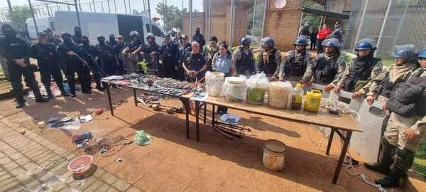 Intervinieron penal de Misiones e incautaron celulares, armas blancas y drogas - Policiales - ABC Color