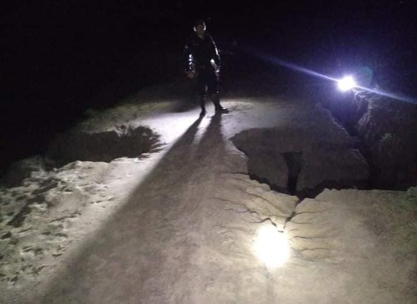Puente se desmoronó a causa de las lluvias