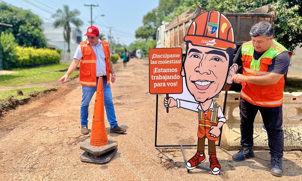 Este miércoles comenzaron las obras viales en Coronel Oviedo