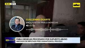 Caso Pablo Benegas: abogado de imputado pide garantizar el proceso  - ABC Noticias - ABC Color