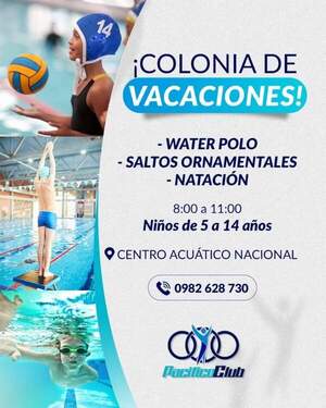 Colonia acuática de vacaciones desde el 4 de diciembre en el CAN