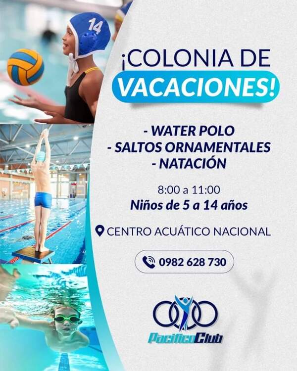 Colonia acuática de vacaciones desde el 4 de diciembre en el CAN