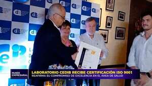 Video: Laboratorio Cedib recibe certificación ISO 9001 - Mundo empresarial - ABC Color