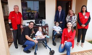 ITAIPU entrega respirador a niños con atrofia muscular en Presidente Franco