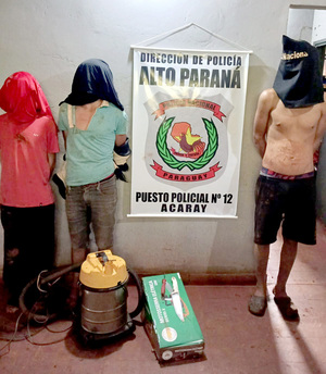 Detienen a delincuentes que robaron herramientas de una ferretería en CDE - La Clave