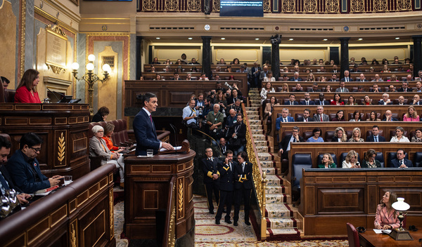 Sánchez se erige en "muro" contra la "derecha retrógrada" del PP y Vox en su discurso de investidura - .::Agencia IP::.