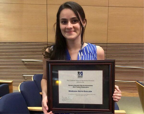 Mariana Noto Guillén premiada por su tesis doctoral en Estados Unidos.