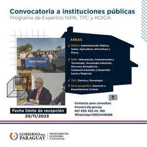 Instituciones de Central podrán solicitar voluntarios profesionales coreanos - .::Agencia IP::.