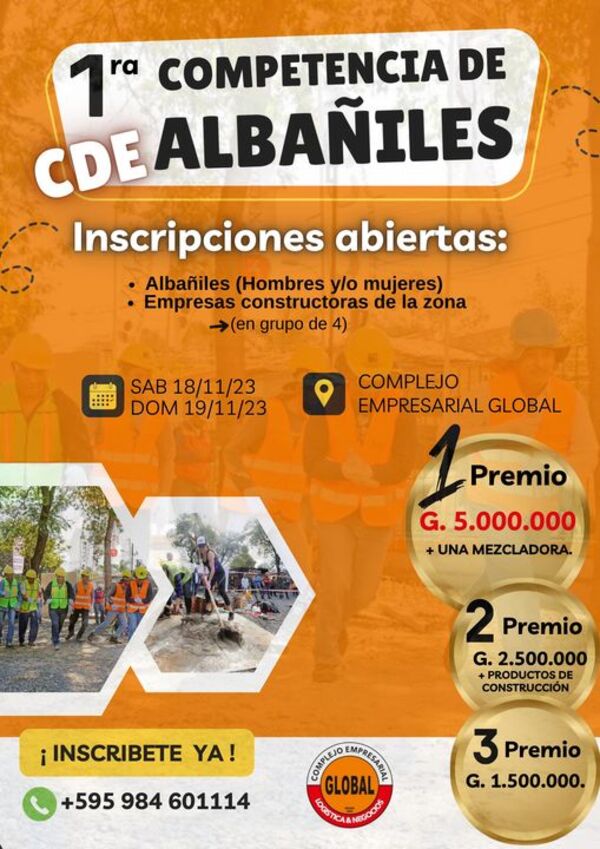 LLEGA A CDE LA PRIMERA COMPETENCIA DE ALBAÑILES !! - La Voz del Norte