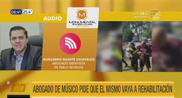 Abogado de músico pide que el mismo vaya a rehabilitación | Telefuturo
