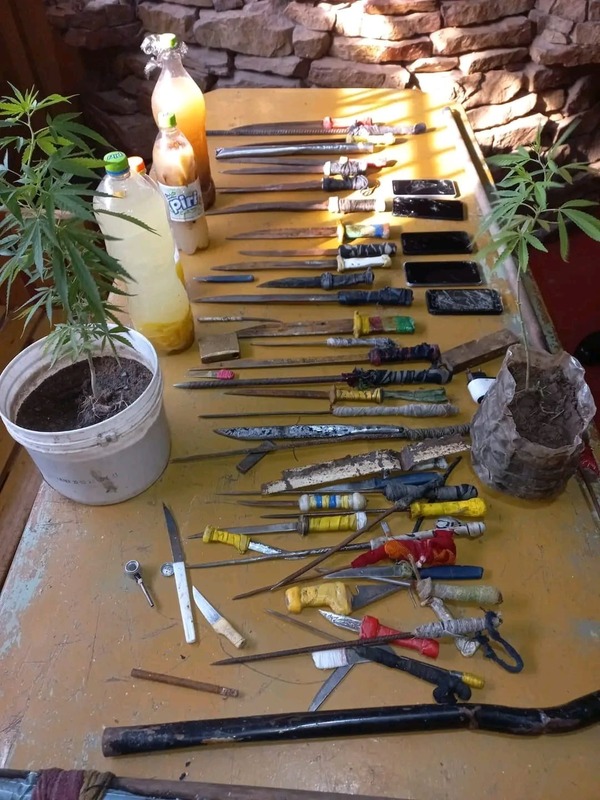 Hallan armas, celulares y plantines de marihuana en la Penitenciaría de Emboscada