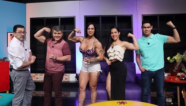 Luis Bareiro, Santiago González y Fito Cabral hicieron gimnasia en vivo - Teleshow