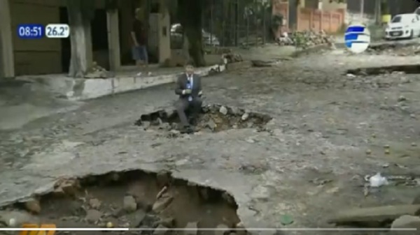 Vergonzosa condición de calles en Lambaré - Noticias Paraguay