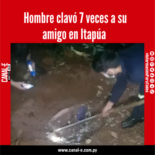 Hombre clavó siete veces a su amigo por deuda en Itapúa