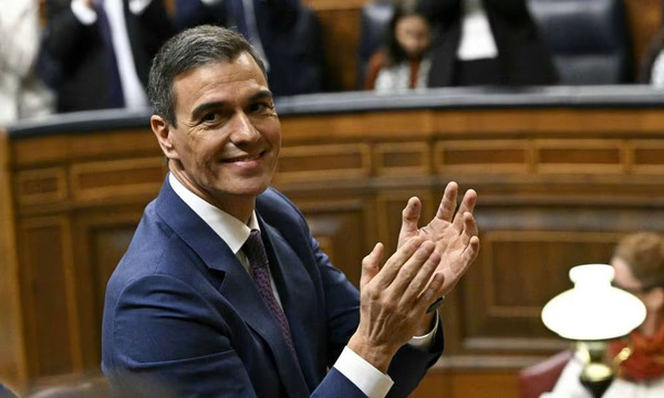 Fue reelegido presidente de España Pedro Sánchez