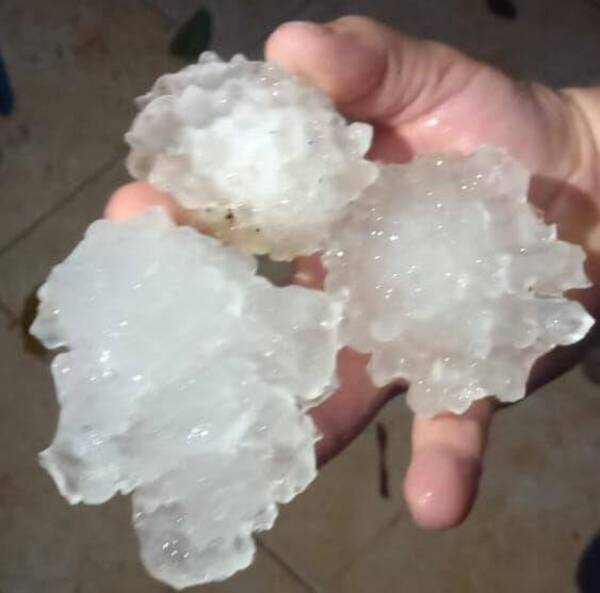 [VIDEO "Susto" blanco: caída de granizo despertó, asustó al rollete y rompió varios parabrisas en Itapúa