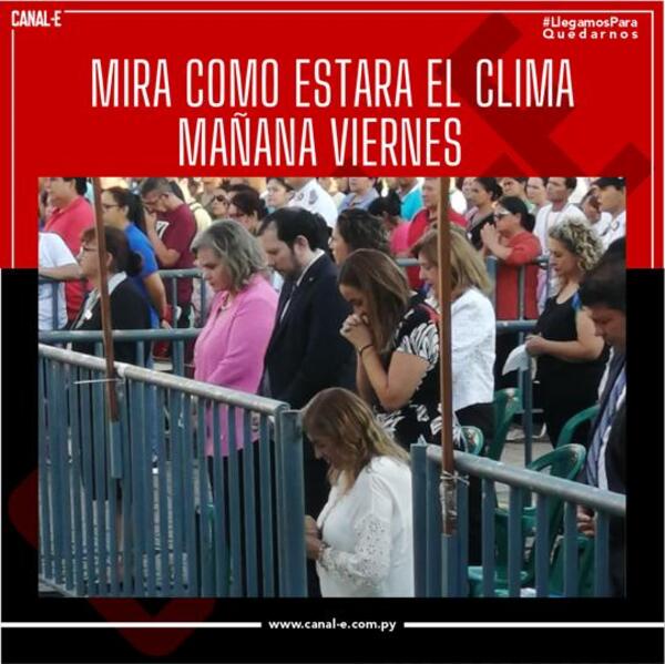 Pronóstico del tiempo para mañana viernes