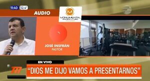 Pastor Insfrán: "Dios me dijo vamos a presentarnos" | Telefuturo