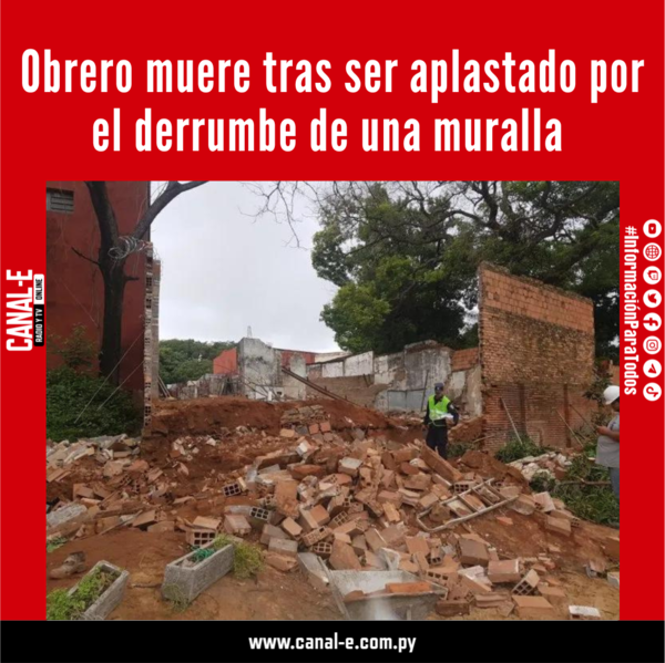 Albañil muere en accidente laboral