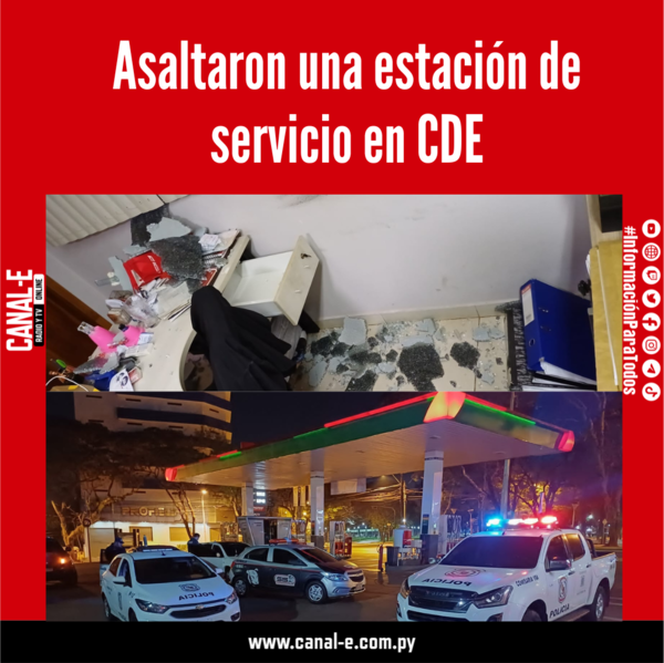 Asaltaron una estación de servicio en CDE