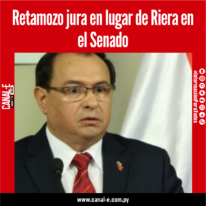 Retamozo jura en lugar de Riera para el Senado