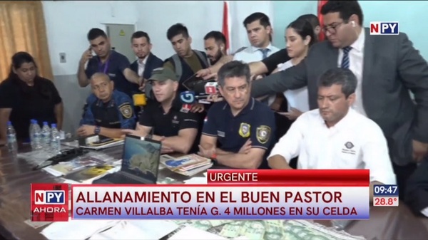 Hallan dinero y celulares en la celda de Carmen Villalba - Noticias Paraguay