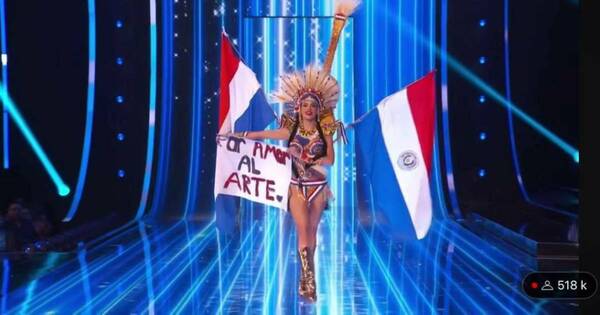 La Nación / Miss Universo: Elicena rindió homenaje a Mangoré con espectacular traje típico