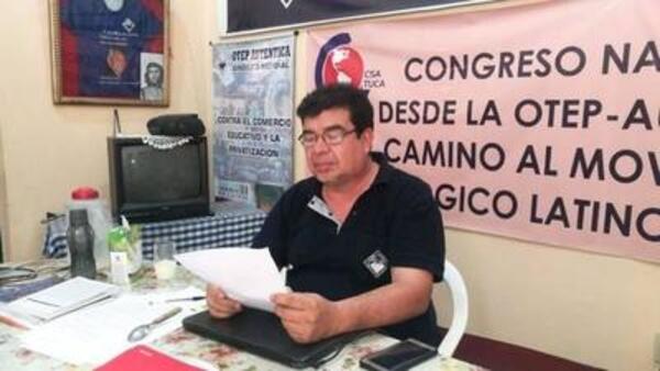 Secretario de la OTEP: «la educación está teñida de un solo color»