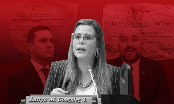 La senadora Kattya González denuncia “apriete” de Fiscalía tras exponer dudosos títulos de Rivas y Arévalo