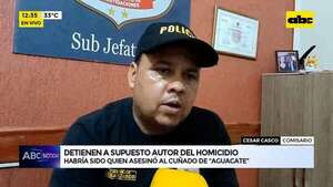 Video: detienen a supuesto autor del asesinato del cuñado de “Aguacate” - ABC Noticias - ABC Color