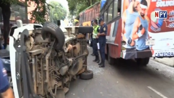 Múltiple accidente de tránsito en Asunción deja varios heridos - Noticias Paraguay