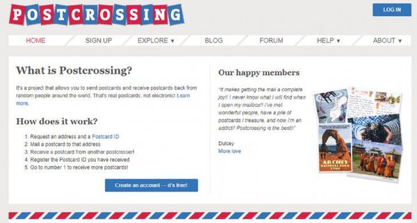Postcrossing, la red social donde se escribe a mano