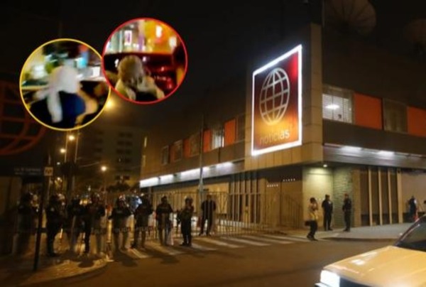 Destrozan canal de TV en Perú