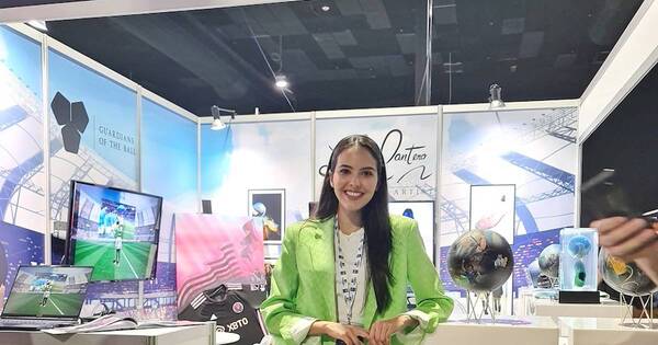 La Nación / Arte & Fútbol: obras de Lili Cantero triunfan en evento global, en Miami Beach