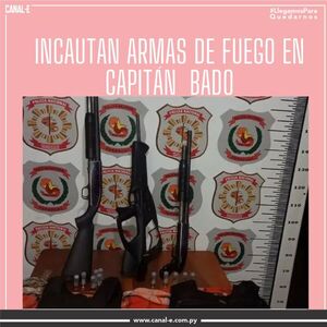 Luego de un operativo de vigilancia incautan armas de fuego en Capitán Bado
