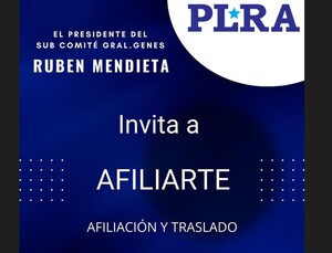 PLRA: Juan Manuel y Ronald Acevedo, apoyan reinicio de trabajos de inscripción en el RCP, traslados y afiliaciones