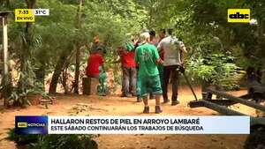 Video: Siguen los trabajos de búsqueda en el arroyo Lambaré  - ABC Noticias - ABC Color